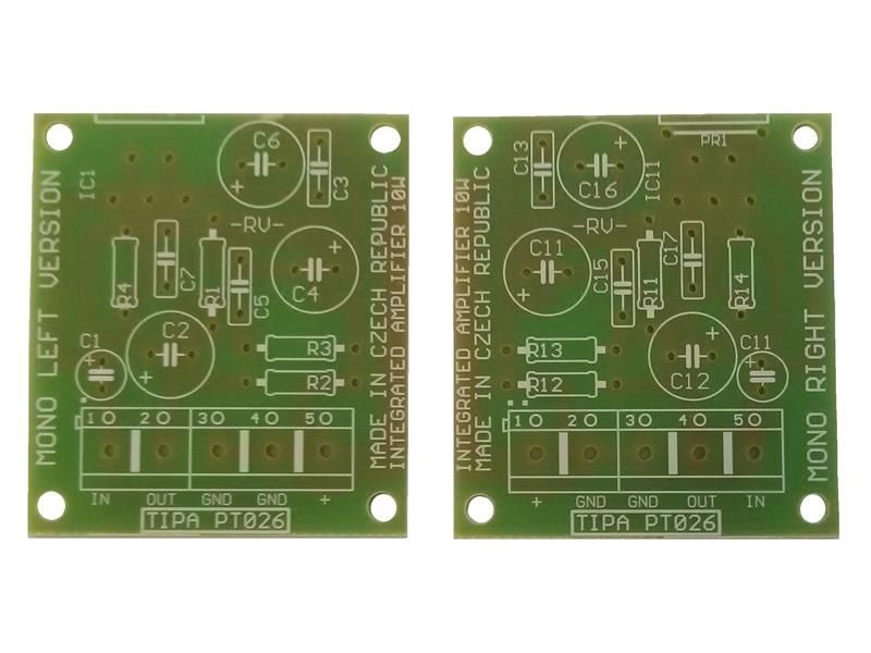 Plošný spoj TIPA PT026S Integrovaný zosilňovač 2x10W