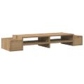 vidaXL Stojan na monitor s policou dub artisan 100x27x15 cm komp.drevo