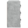 vidaXL Komoda betónovo sivá 70x35,5x67,5 cm spracované drevo