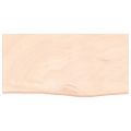 vidaXL Nástenná polica 60x30x(2-4) cm neošetrený dubový masív