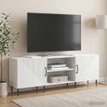 vidaXL TV skrinka 150 x 31 x 50 cm Biela s vysokým leskom