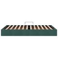 vidaXL Otomanový posteľný rám Tmavozelená 120 x 200 cm Zamat