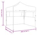 vidaXL Párty stan 200 x 200 x 315 cm Krémová Oxfordská látka
