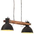 vidaXL Industriálna závesná lampa 25 W, čierna 109 cm E27