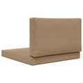 vidaXL Vankúš na vonkajšiu pohovku Polyester Sivohnedá 80 x 80 cm