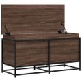vidaXL Úložný box s vekom hnedý dub 100x40x51,5 cm kompozitné drevo