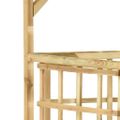 vidaXL Záhradná pergola pre tri koše impregnovaná borovica