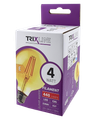Dekoračná LED žiarovka FILAMENT Trixline 4W 440lm G95 E27 teplá biela