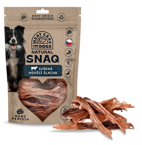 DOG SNAQ 99165 doplnkové krmivo pre psy - sušená hovädzia šľacha 100G