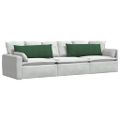 vidaXL Vankúše na pohovku 2 pcs Tmavozelená 120 x 40 cm