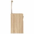 vidaXL Toaletný stolík so zrkadlom dub sonoma 90x50x132,5 cm drevo