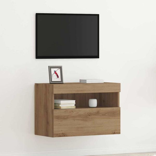 vidaXL TV nástenná skriňa dub artisan 60 x 30 x 40 cm Kompozitné drevo