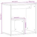 vidaXL Príručné stolíky 2 ks hnedý dub 50x30x50 cm kompozitné drevo