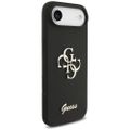 Puzdro Guess Silicone Big 4G Script pre iPhone Air čierna
