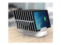 Dobíjacia stanica - 120 Watt - 2.4 A - 10 výstupných konektorov (USB)