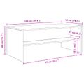 vidaXL Konferenčný stolík Čierny dub 100 x 50 x 40 cm Kompozitné drevo