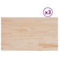 vidaXL Stolové dosky 3 ks 80x47x2,5 cm obdĺžnikové masívna borovica