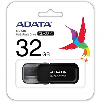 AUV240-32G-RBK ADATA USB kľúč 32GB UV240 USB čierny (vhodné pre podtlač)