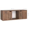 vidaXL TV skrinka, tmavý dub 88,5x27,5x30,5 cm, kompozitné drevo