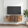 vidaXL Nástenná TV skrinka Nástenný Staré drevo 78,5 x 41 x 30 cm