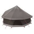 vidaXL Tipi stan 8-miestny Hnedá Šedá Polyester a oceľ
