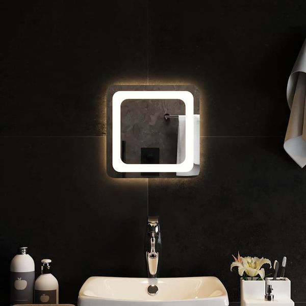 vidaXL LED kúpeľňové zrkadlo 30x30 cm