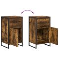 vidaXL Servírovacia skriňa Dymová dub 43 x 36 x 75,5 cm