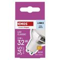 LED žiarovka Classic MR16 / GU10 / 3 W (32 W) / 345 lm / studená biela