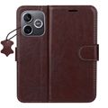 Smart Luxe kožené puzdro pre Honor 600 Lite hnedé