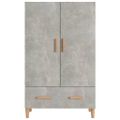 vidaXL Komoda betónovo sivá 70x31x115 cm spracované drevo