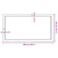 vidaXL Stolová doska svetlohnedá 100x50x(2-4)cm ošetrený masív hrany