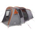 vidaXL Tunelový stan 505 x 330 x 204 cm Šedá a oranžová