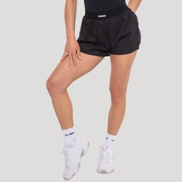 Dámske šortky Flow Black - GymBeam, veľkosť L