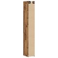 vidaXL Úložný kabinet so policami Staré drevo 30 x 42,5 x 225 cm