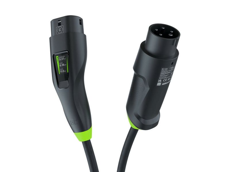 EVGC01 Green Cell Habu EV mobilná nabíjačka 11kW 7m na elektromobily s aplikáciou GC