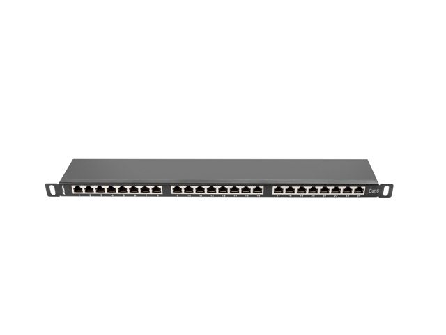 LANBERG PATCH PANEL 24 PORTOV 0,5U 19'' CAT.6 FTP TIENE ČIERNY