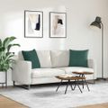 vidaXL Vankúše na pohovku 2 pcs Tmavozelená 50 x 50 cm