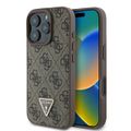 Puzdro Guess pre iPhone 16 Pro Max 6,9" GUHCP16XP4TDPW Leather 4G Triangle Strass hnedé MagSafe