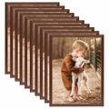 vidaXL Fotorámiky na stôl, koláž 10 ks, hnedé 20x25 cm, MDF