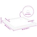vidaXL Sprchová základná vanička s bodkami 90 x 90 x 4 cm ABS Čierna