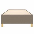 vidaXL Posteľný rám s boxspringom Taupe 90x190 cm Látka