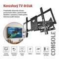 Konzolový nástenný TV držiak 32–98" (81–249 cm)