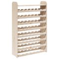 vidaXL Stojan na víno s hornou doskou 72,5x25x111,5cm borovicový masív