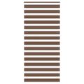 vidaXL Zebra roleta hnedá 115x200 cm šírka látky 110,9 cm polyester