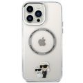 Puzdro Karl Lagerfeld pre iPhone 13 Pro Max 6,7" KLHMP13XHNKCIT priehľadné tvrdé puzdro Magsafe IML NFT Karl & Choupette