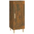 vidaXL Komoda dymový dub 34,5x34x90 cm spracované drevo