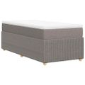 vidaXL Boxspring posteľ s matracom sivohnedý 100x200 cm látka