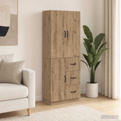 vidaXL Sada skríň 2 ks Dub artisan Kompozitné drevo