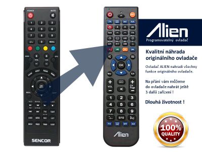 Diaľkový ovládač ALIEN SENCOR SLE43F11M4