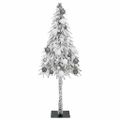vidaXL Vianočný stromček s 150 LED-i Biela 120 cm PE a oceľ
